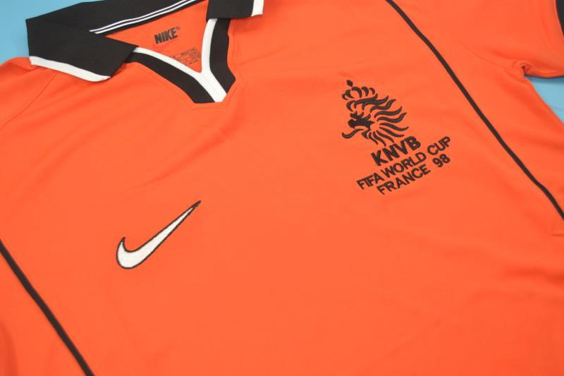 Netherlands Soccer Jersey Home Retro Replica 1998