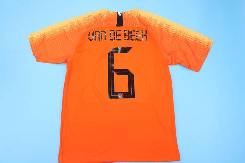 Netherlands Soccer Jersey Home Retro Replica 2018