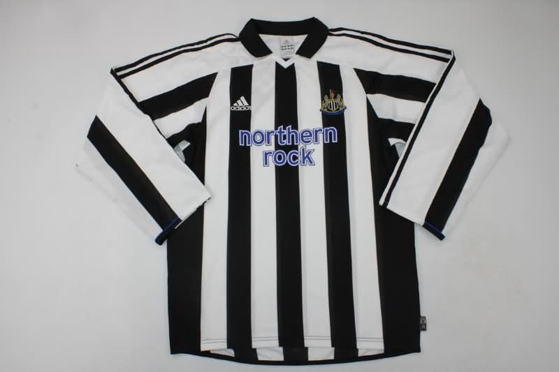 Newcastle United Soccer Jersey Home Long Retro Replica 2003/05