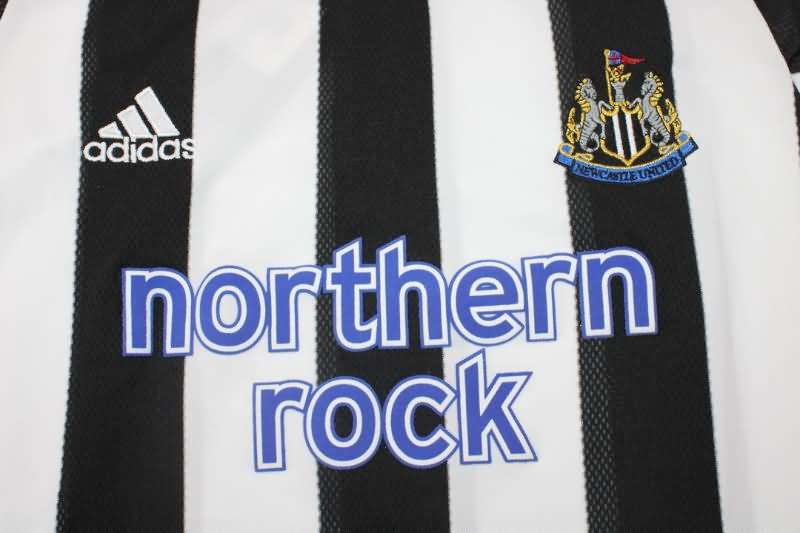 Newcastle United Soccer Jersey Home Long Retro Replica 2003/05