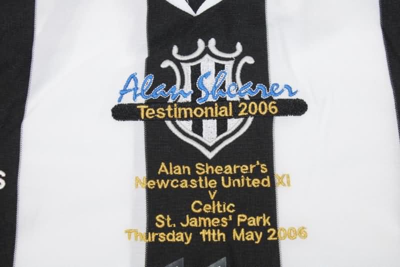 Newcastle United Soccer Jersey SHEARER Testimonial Retro Replica 2006