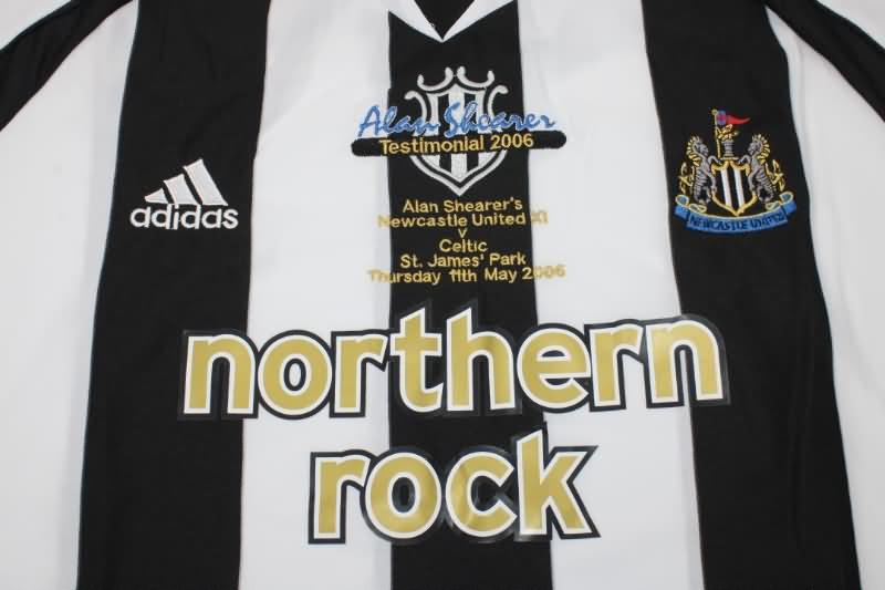 Newcastle United Soccer Jersey SHEARER Testimonial Retro Replica 2006