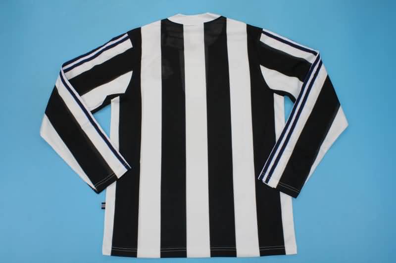 Newcastle United Soccer Jersey Home Long Retro Replica 1995/97