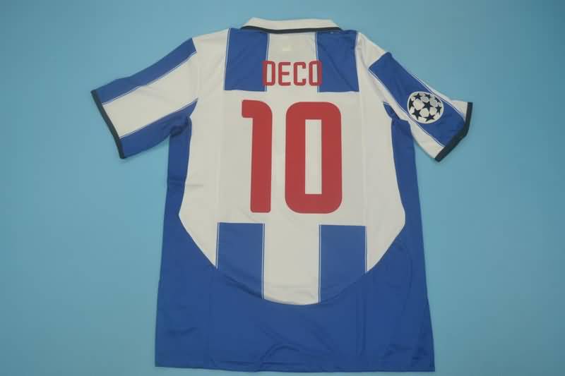 Porto Soccer Jersey Home UCL Final Retro Replica 2003/04