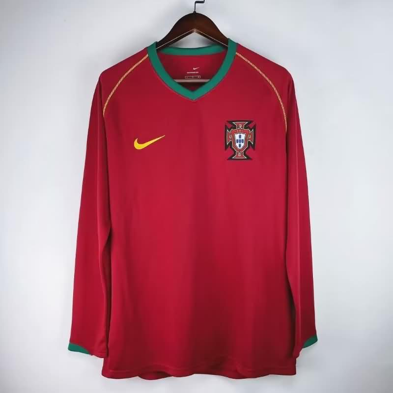 Portugal Soccer Jersey Home Long Sleeve Retro Replica 2006/08