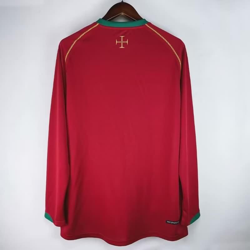 Portugal Soccer Jersey Home Long Sleeve Retro Replica 2006/08