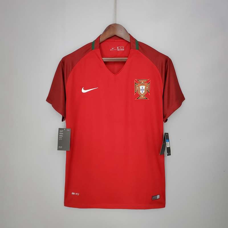 Portugal Soccer Jersey Home Retro Replica 2016/17