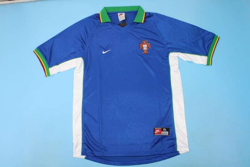 Portugal Soccer Jersey Away Retro Replica 1998