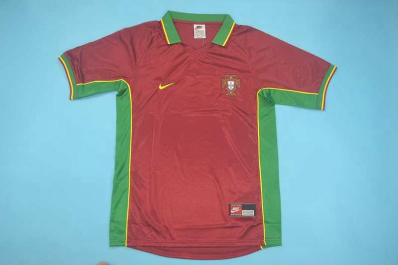 Portugal Soccer Jersey Home Retro Replica 1998