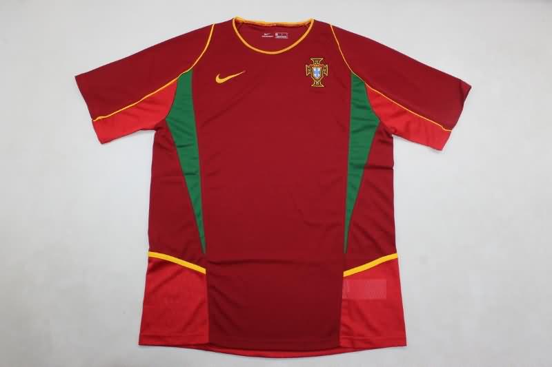 Portugal Soccer Jersey Home Retro Replica 2002