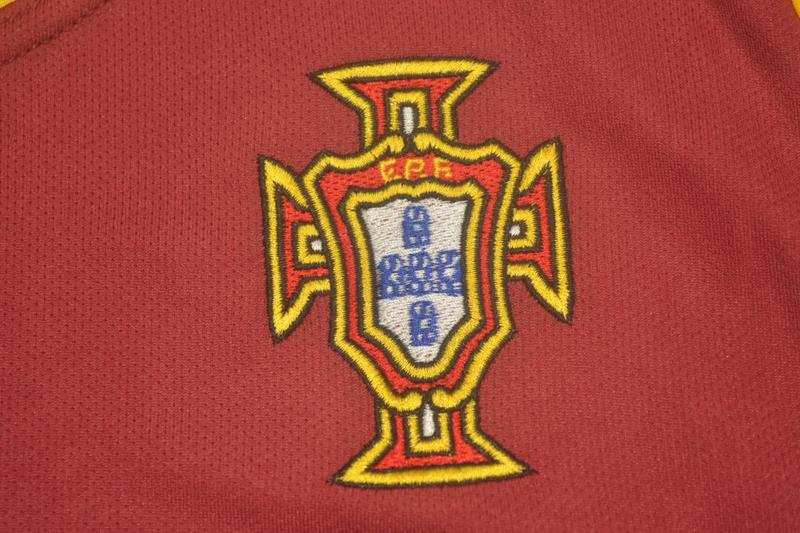 Portugal Soccer Jersey Home Retro Replica 2002