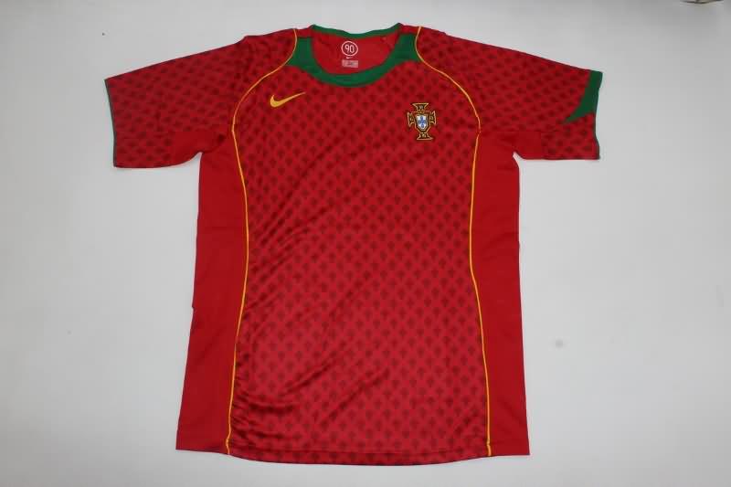 Portugal Soccer Jersey Home Retro Replica 2004