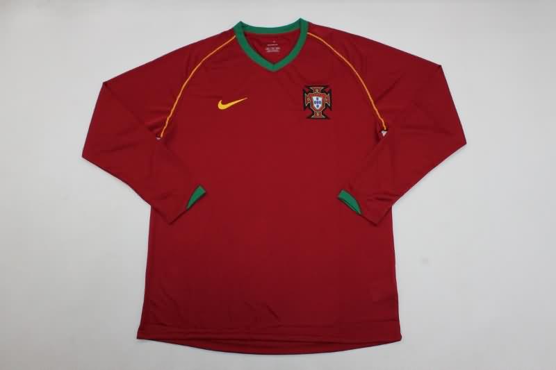 Portugal Soccer Jersey Home Long Sleeve Retro Replica 2006