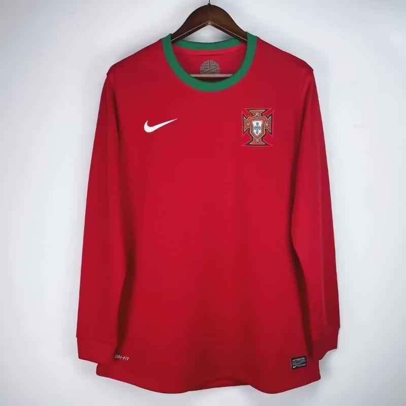 Portugal Soccer Jersey Home Long Sleeve Retro Replica 2012