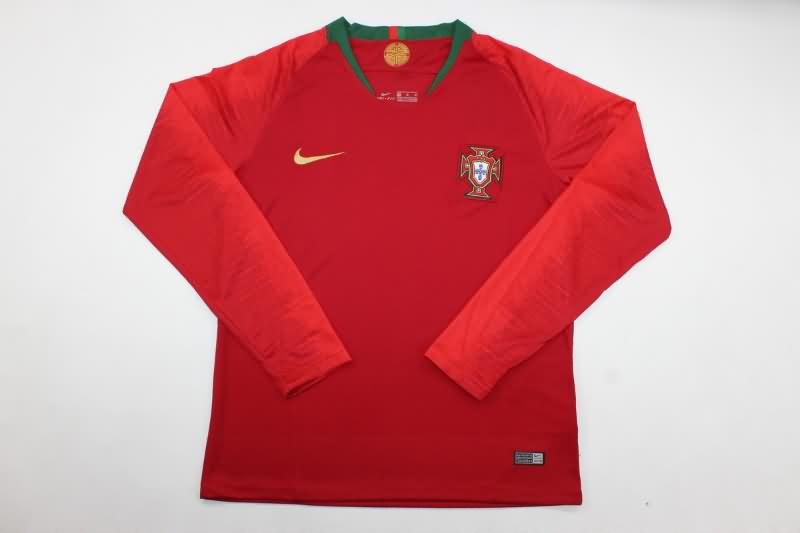 Portugal Soccer Jersey Home Long Sleeve Retro Replica 2018