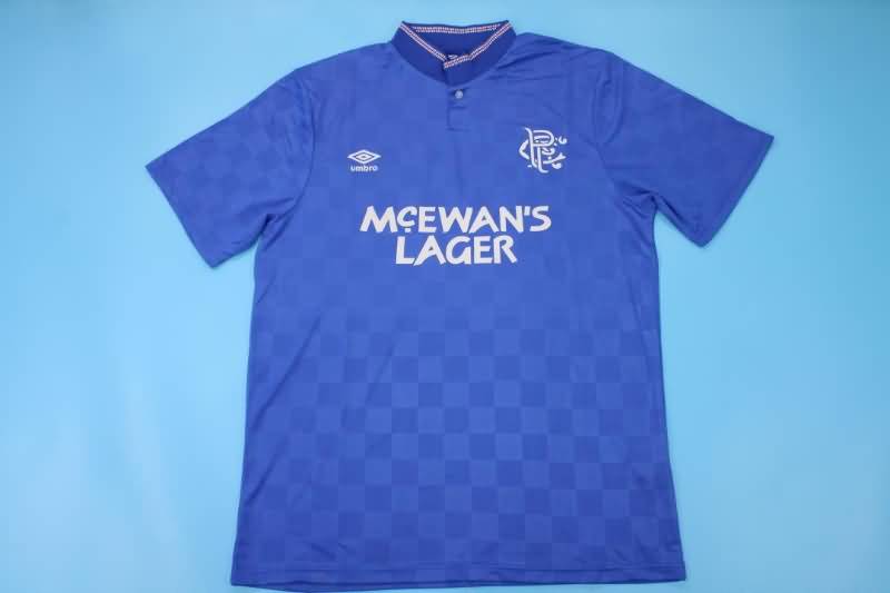 Rangers Soccer Jersey Home Retro Replica 1987/90