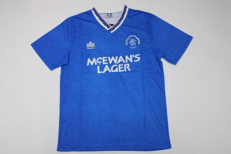 Rangers Soccer Jersey Home Retro Replica 1990/92