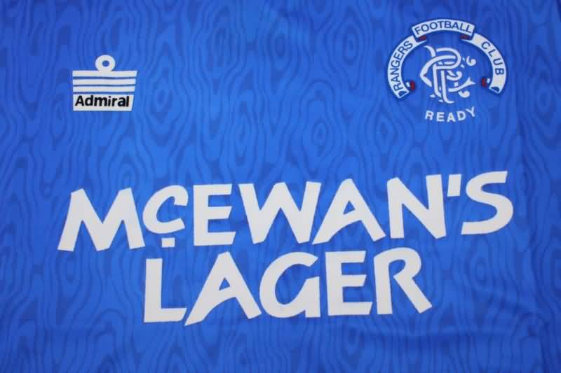 Rangers Soccer Jersey Home Retro Replica 1990/92