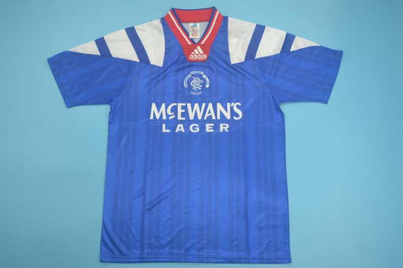 Rangers Soccer Jersey Home Retro Replica 1992/94