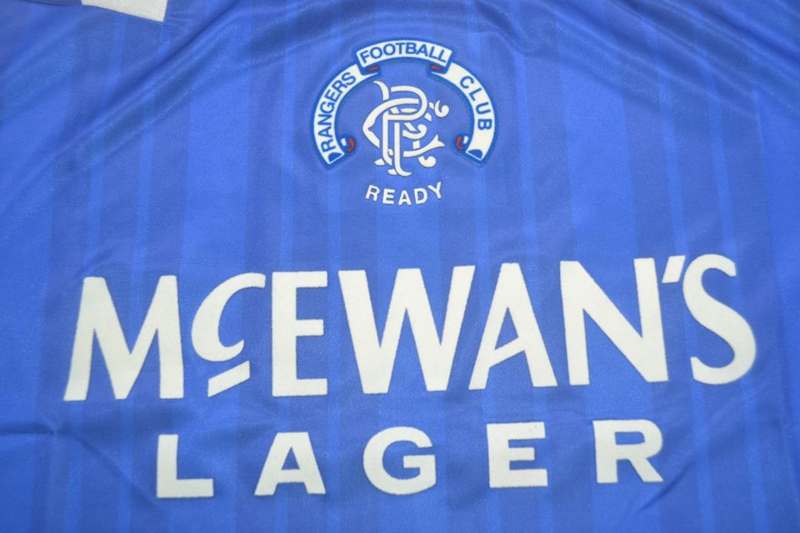 Rangers Soccer Jersey Home Retro Replica 1992/94