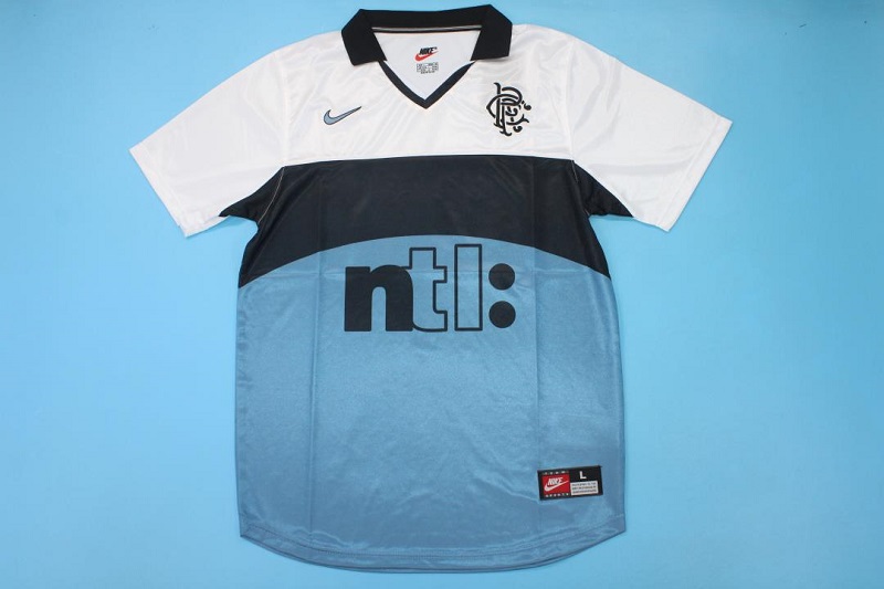 Rangers Soccer Jersey Away Retro Replica 1999/00