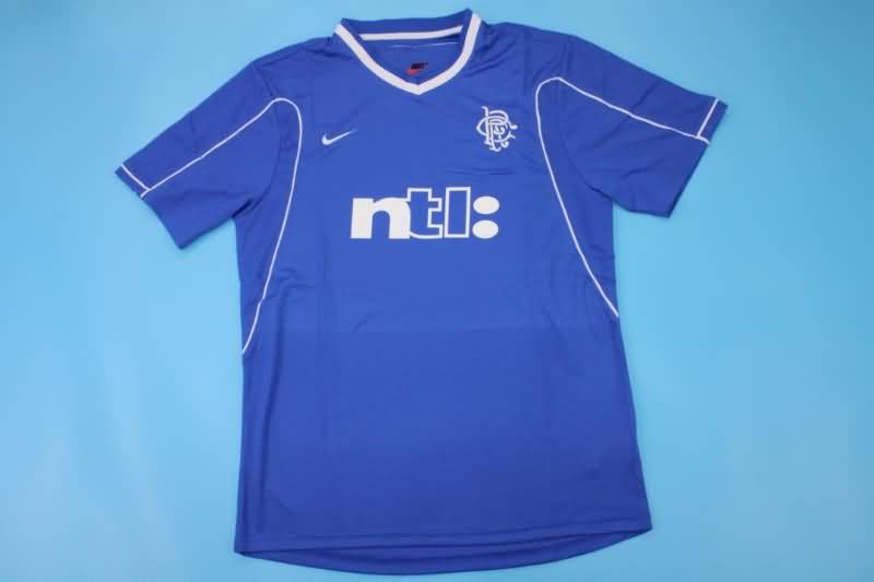 Rangers Soccer Jersey Home Retro Replica 1999/01