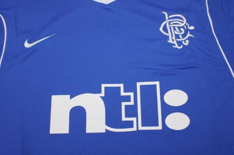 Rangers Soccer Jersey Home Retro Replica 1999/01