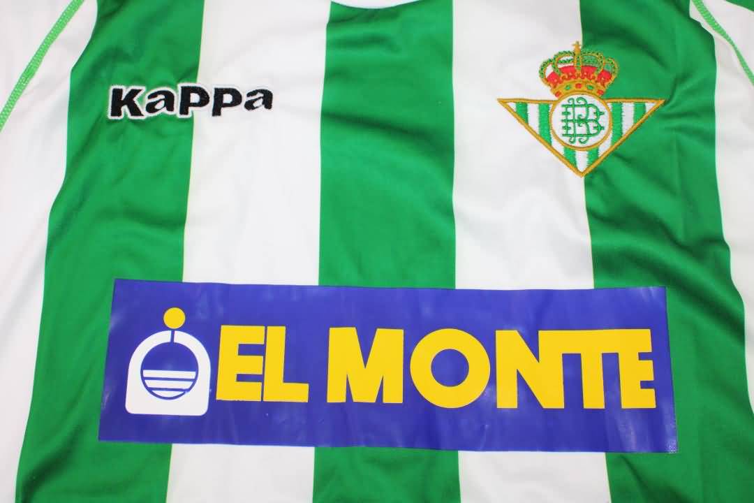 Real Betis Soccer Jersey Home Retro Replica 2001/02