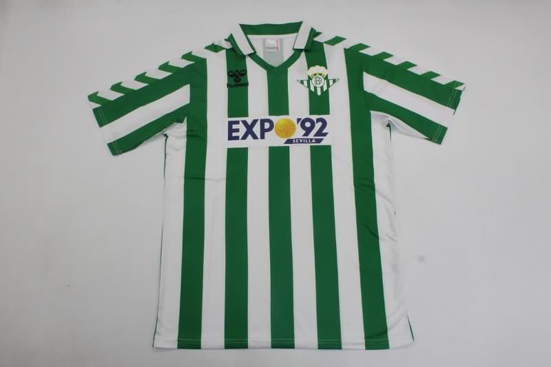 Real Betis Soccer Jersey Home Retro Replica 1988/90