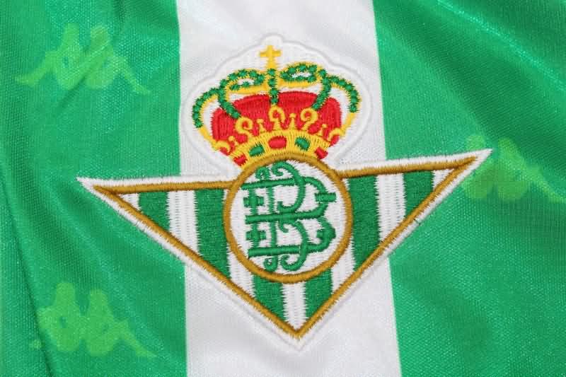 Real Betis Soccer Jersey Home Long Slevee Retro Replica 1995/97