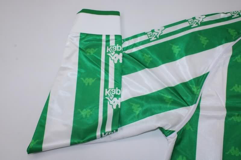 Real Betis Soccer Jersey Home Long Slevee Retro Replica 1995/97