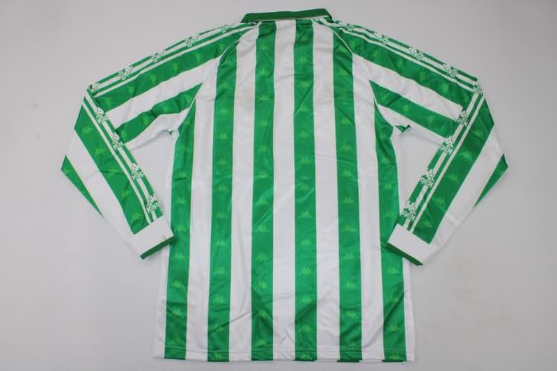 Real Betis Soccer Jersey Home Long Slevee Retro Replica 1995/97