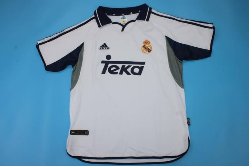 Real Madrid Soccer Jersey Home Retro Replica 2000/01