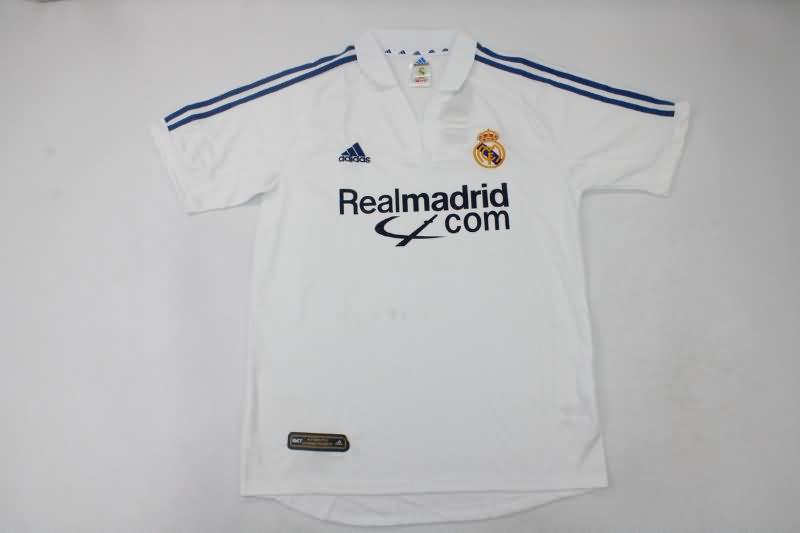 Real Madrid Soccer Jersey Home Retro Laliga Replica 2001/02