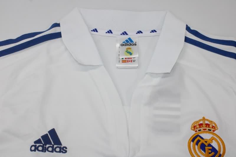 Real Madrid Soccer Jersey Home Retro Laliga Replica 2001/02