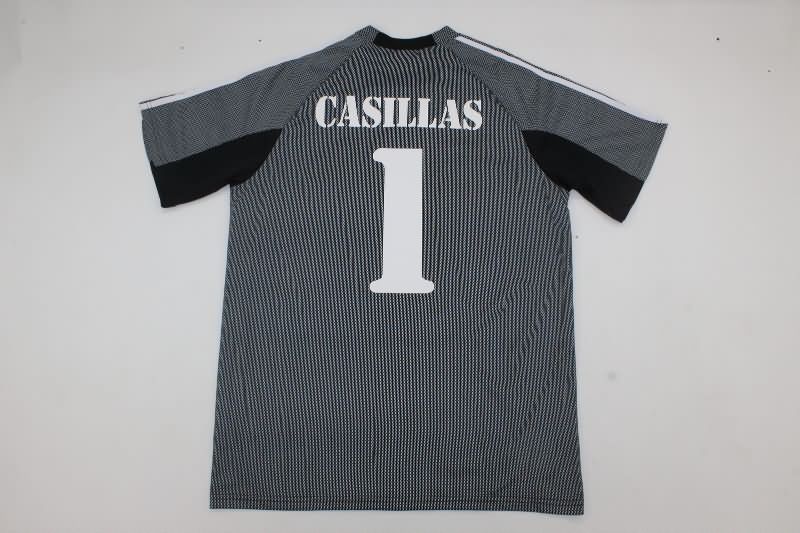 Real Madrid Soccer Jersey Goalkeeper Black Retro Replica 2002/03