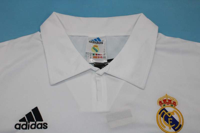 Real Madrid Soccer Jersey Home Retro Replica 2002/03