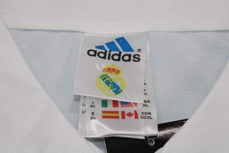 Real Madrid Soccer Jersey Home Retro Replica 2002/03