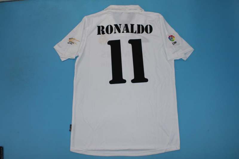 Real Madrid Soccer Jersey Home Retro Replica 2002/03