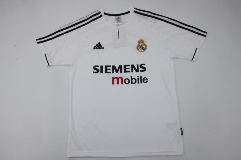 Real Madrid Soccer Jersey Home Retro Replica 2003/04