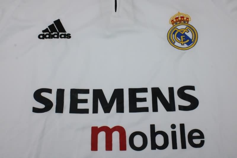 Real Madrid Soccer Jersey Home Retro Replica 2003/04