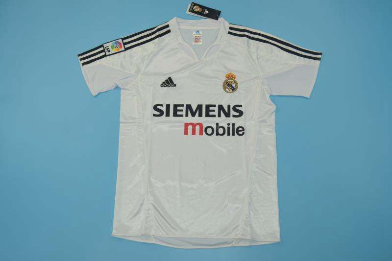 Real Madrid Soccer Jersey Home Retro Replica 2004/05