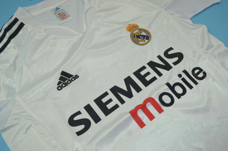 Real Madrid Soccer Jersey Home Retro Replica 2004/05