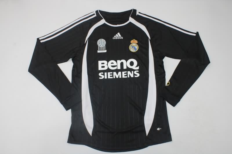 Real Madrid Soccer Jersey Away Retro Long Sleeve Replica 2006/07