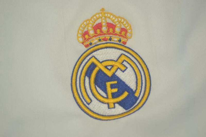 Real Madrid Soccer Jersey Home Long Retro Replica 2006/07