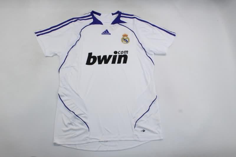 Real Madrid Soccer Jersey Home Retro Replica 2007/08