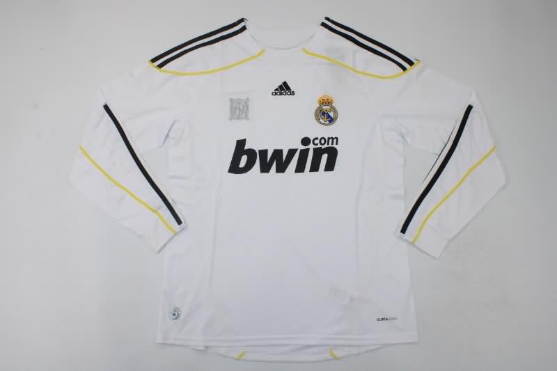 Real Madrid Soccer Jersey Home Long Sleeve Retro Replica 2009/10