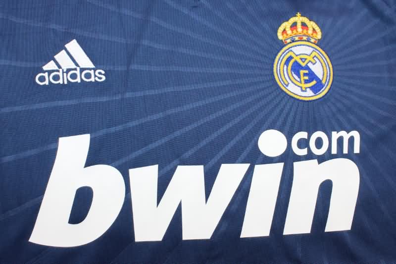 Real Madrid Soccer Jersey Away Long Sleeve Retro Replica 2010/11