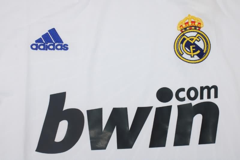 Real Madrid Soccer Jersey Home Long Retro Replica 2010/11