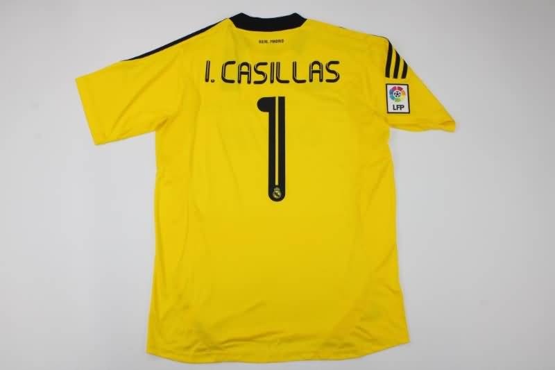 Real Madrid Soccer Jersey Goalkeeper Yellow Retro Replica 2011/12